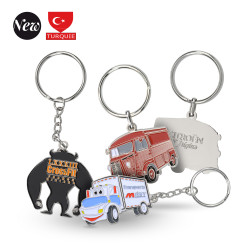 PORTE-CLÉS ZAMAC ÉMAIL -...