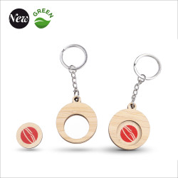 BAMBOO TOKEN KEY RING AT90