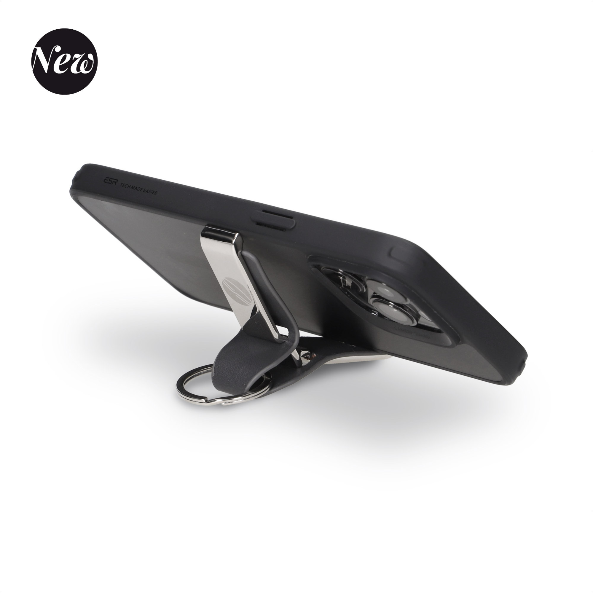 PATIKIL Porte-clés En Cuir Tressé Avec Anneau Porte-clés En Polyuréthane Tissé Pour Sac De Voiture, Portefeuille, Pendentif, Noir/blanc