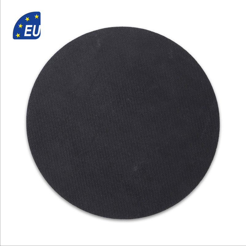 Tapis De Souris Rond 20 Cm – Motif Orchidée Violette, Base Antidérapante, Polyester Lisse, Pour Bureau Et Gaming