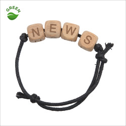 ALPHABET WOODEN BRACELET