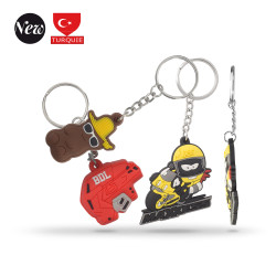 SOFT PVC KEY RING -  3D 1 SIDE