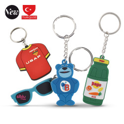 SOFT PVC KEY RING -  2D 1 SIDE