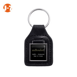 PU LEATHER KEY RING SQUARE...