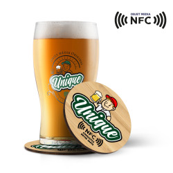 SOUS-VERRE BOIS AVEC PUCE NFC