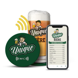 POSAVASOS DE PVC CON CHIP NFC