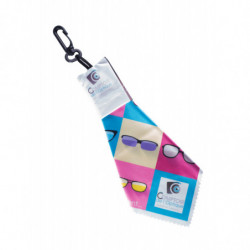 MICROFIBER WIPE KEY CHAIN